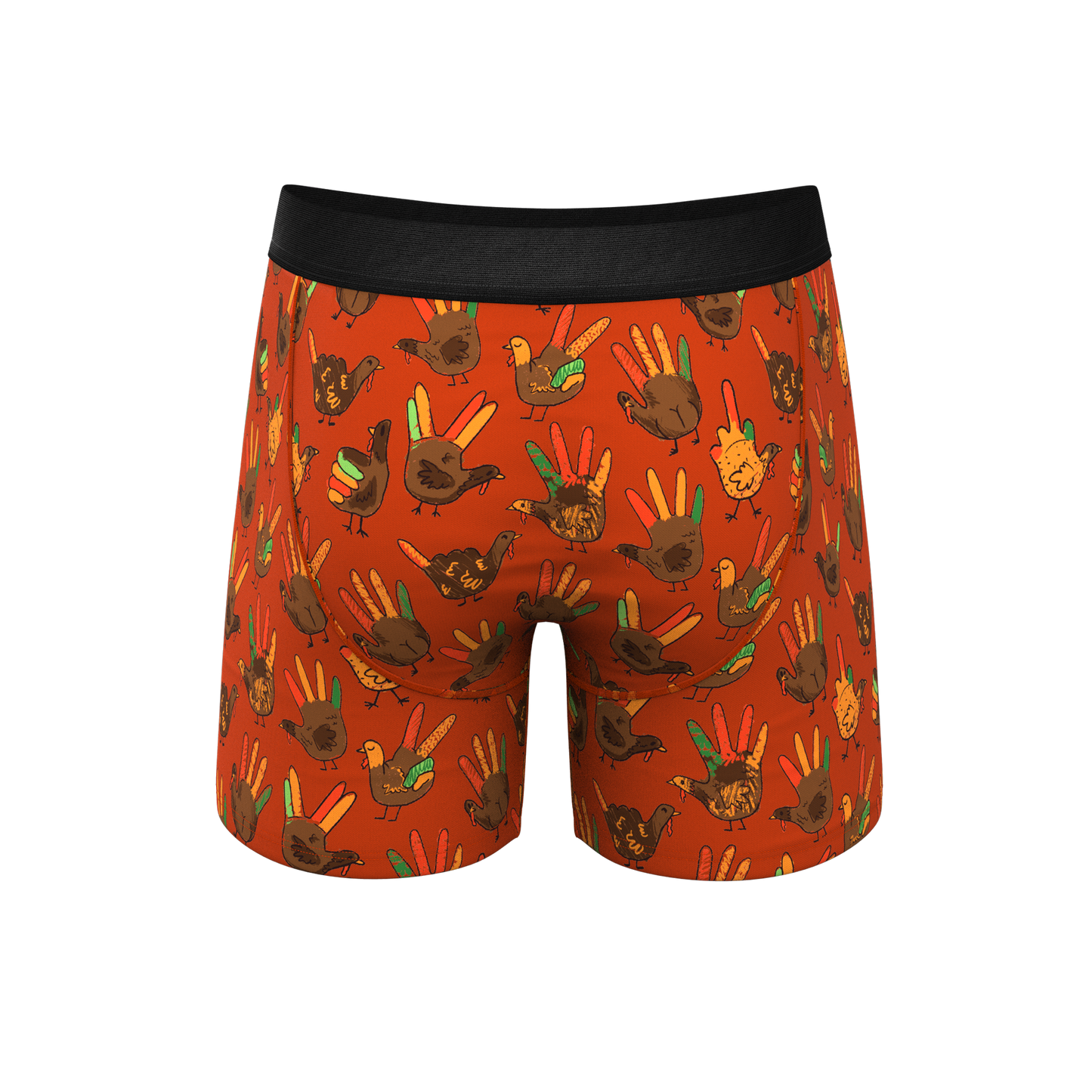 The Party Fowl | Thanksgiving Turkey Ball Hammock® Pouch Underwear With Fly