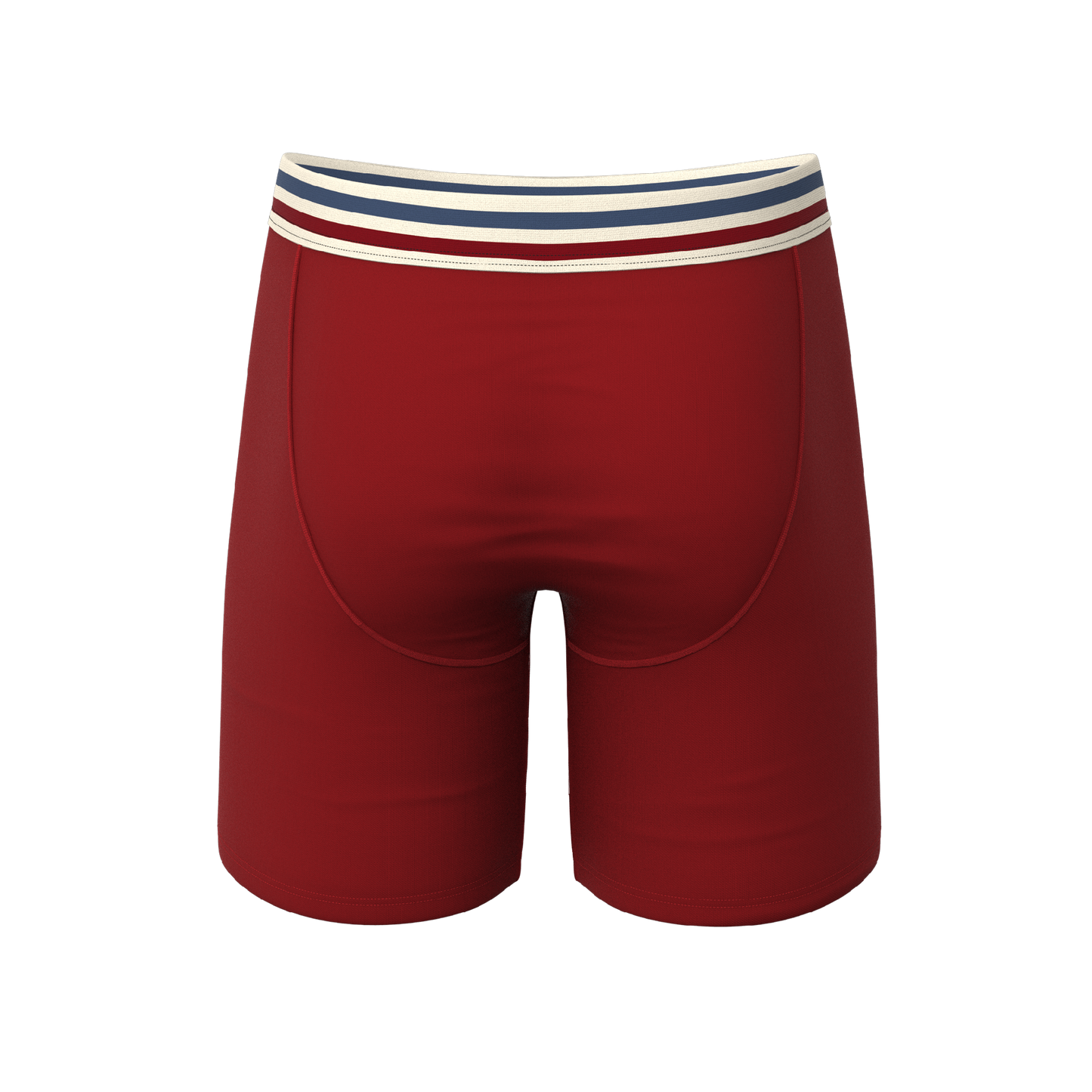 The Ready Or Not | Bright Red Retro Long Leg Ball Hammock® Pouch Underwear With Fly