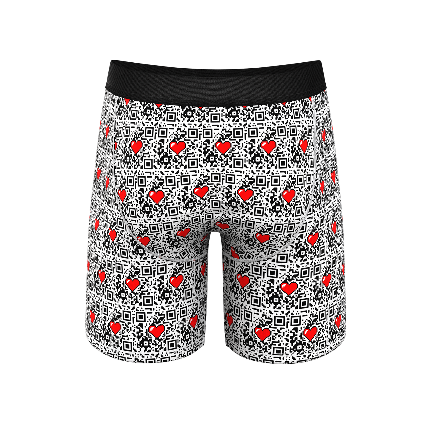 The Scan Me | QR Code Long Leg Ball Hammock® Pouch Underwear With Fly