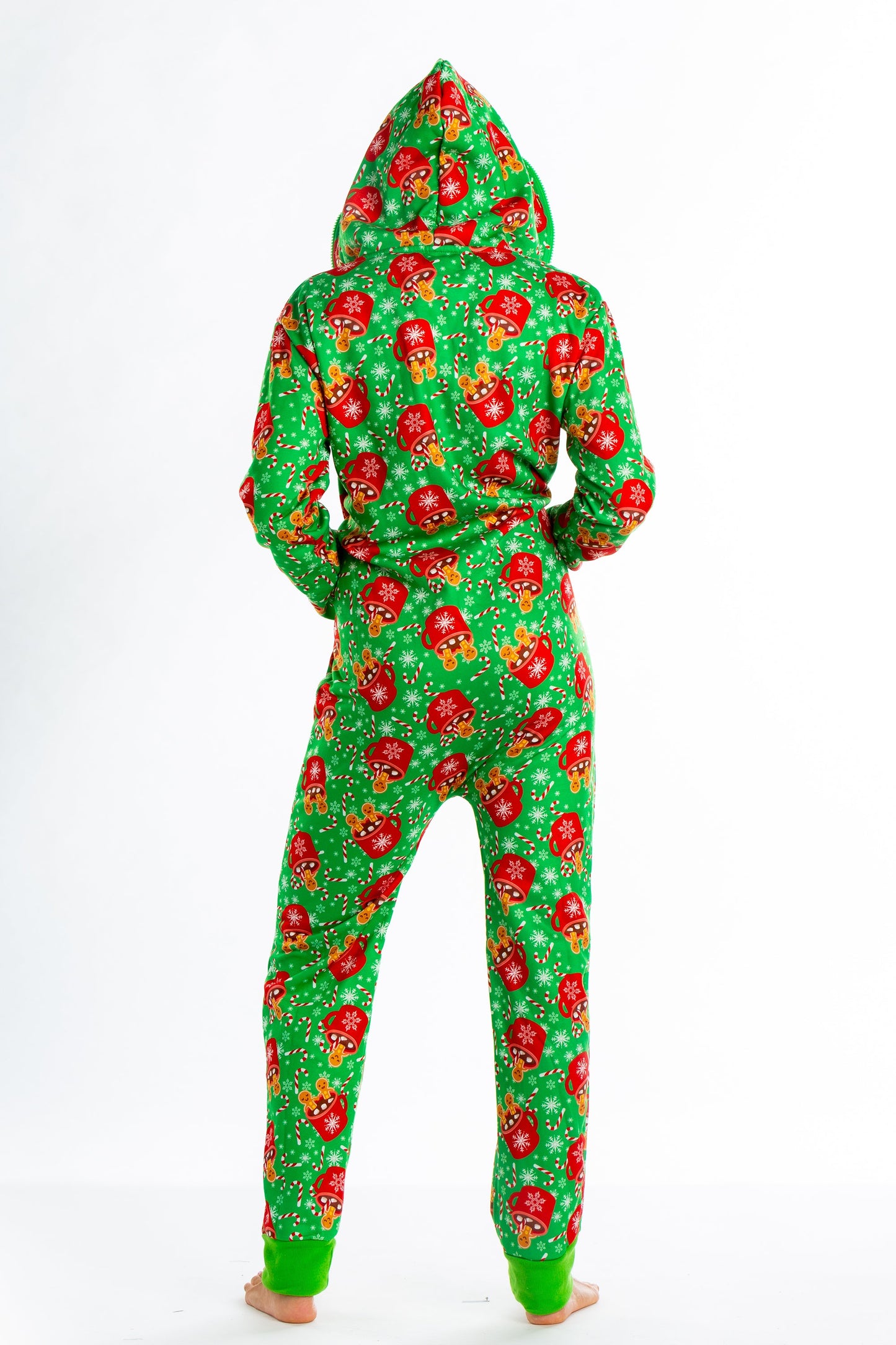 The Hot Cocoa-cuzzi | Ladies Unisex Gingerbread Christmas Onesie