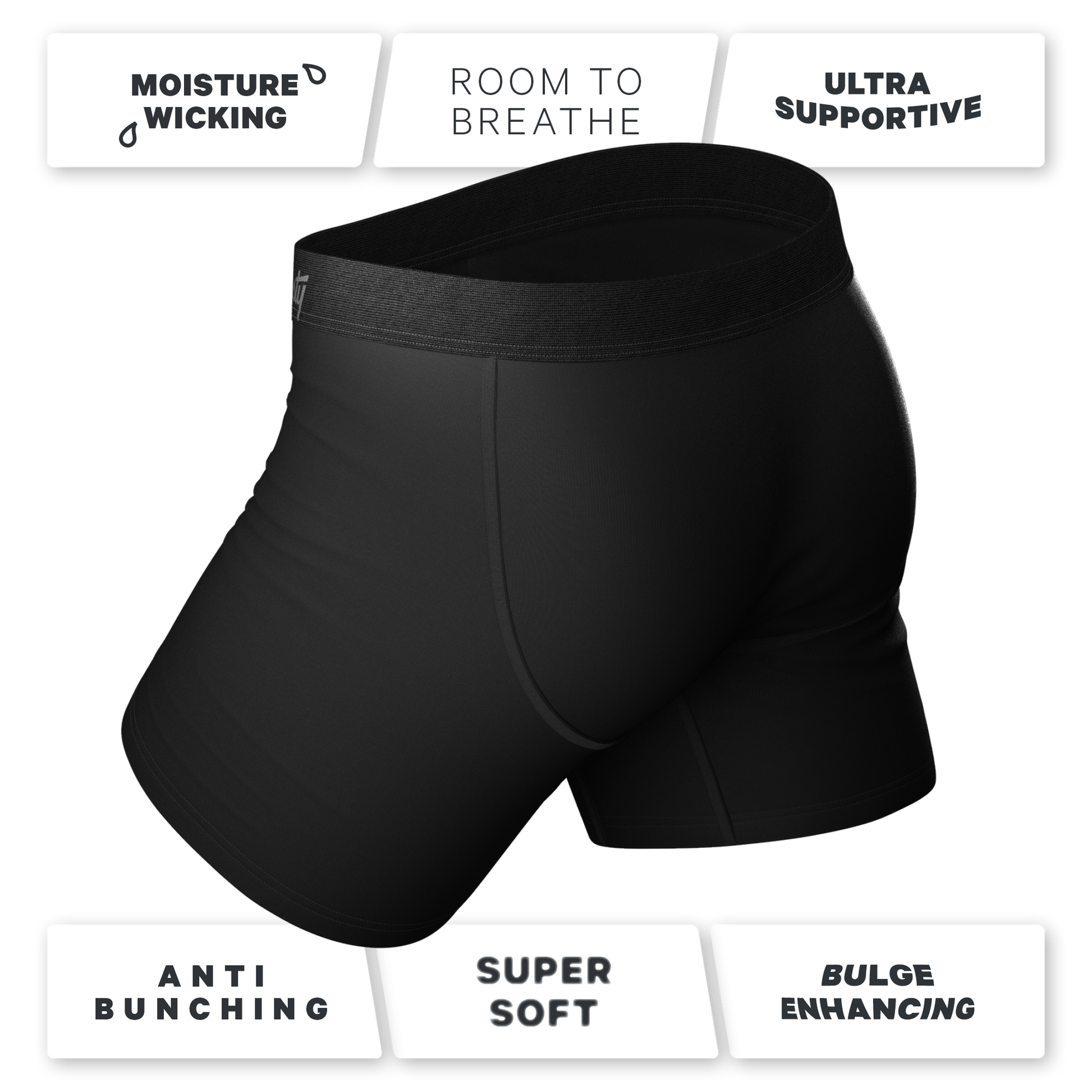  The 009 | Black Tuxedo Ball Hammock® Pouch Underwear