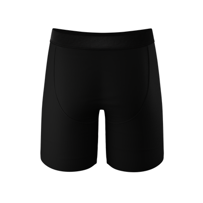  The 009 | Black Tuxedo Long Leg Ball Hammock® Pouch Underwear With Fly