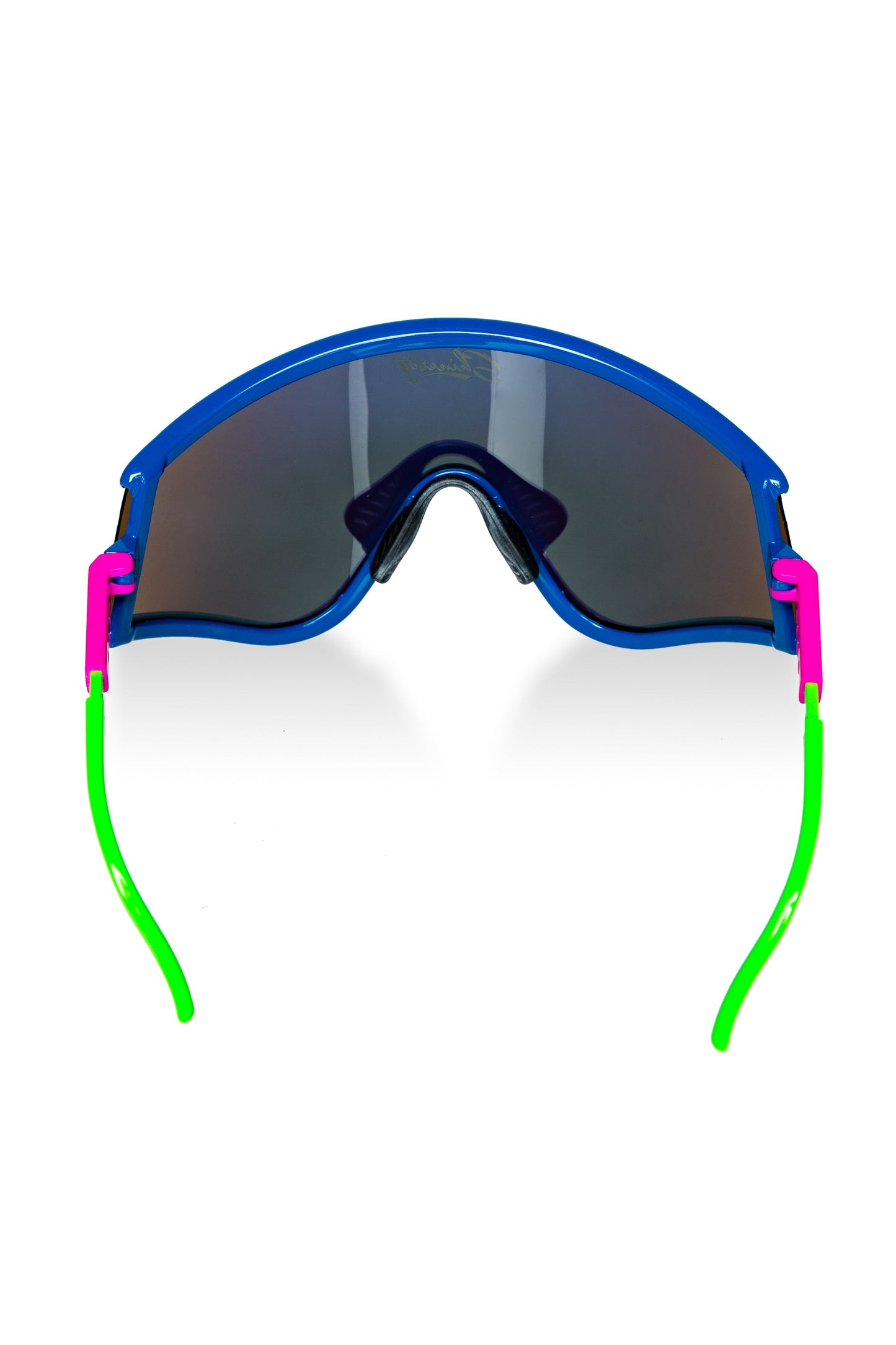  The Boatercycle | Blue And Gold Mirrored Macho Polarized Sunglasses