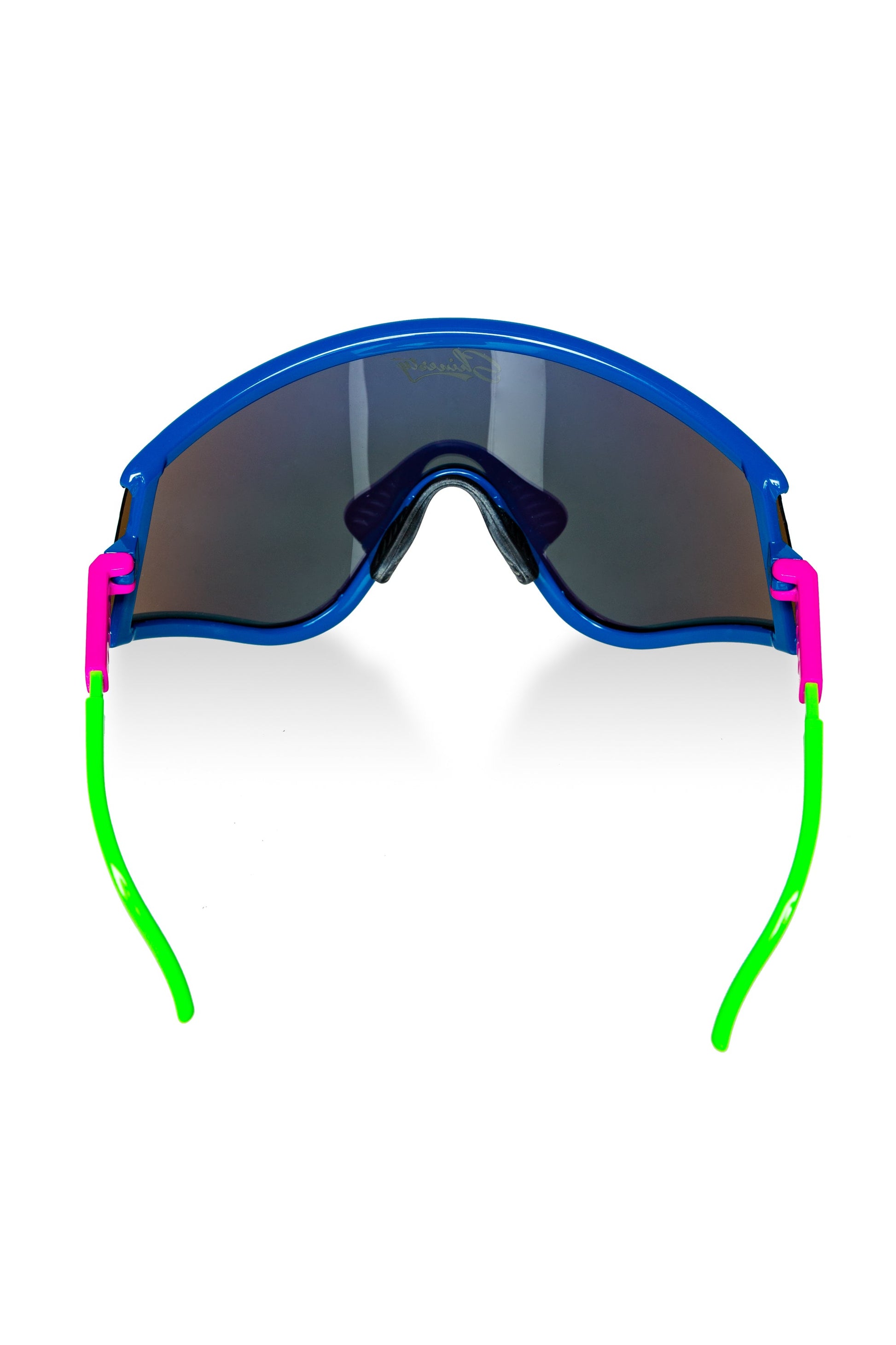  The Boatercycle | Blue And Gold Mirrored Macho Polarized Sunglasses