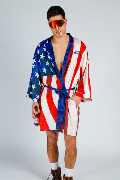  The Mascot | American Flag Bald Eagle Kimono
