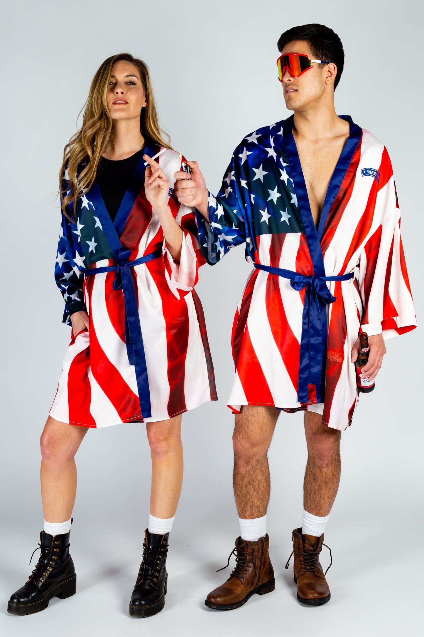  The Mascot | American Flag Bald Eagle Kimono