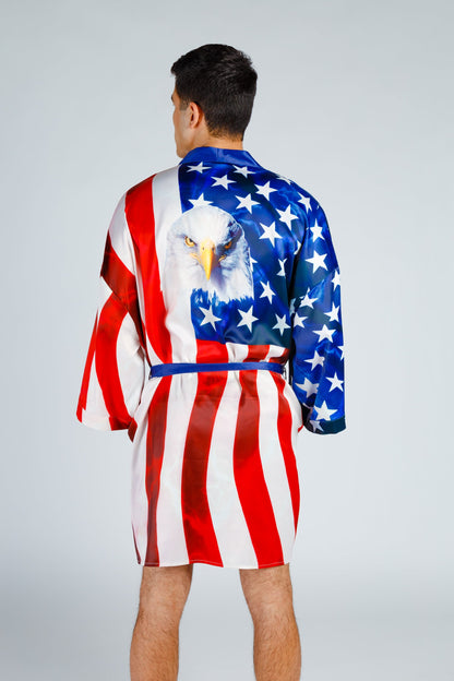  The Mascot | American Flag Bald Eagle Kimono