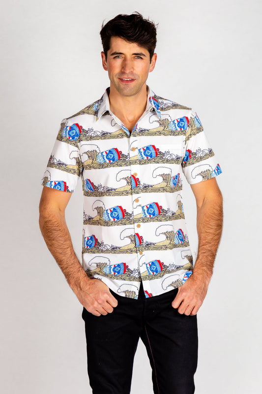  The Shaka Brew | Budweiser Surfer Hawaiian Shirt