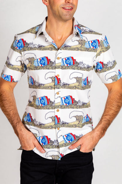  The Shaka Brew | Budweiser Surfer Hawaiian Shirt