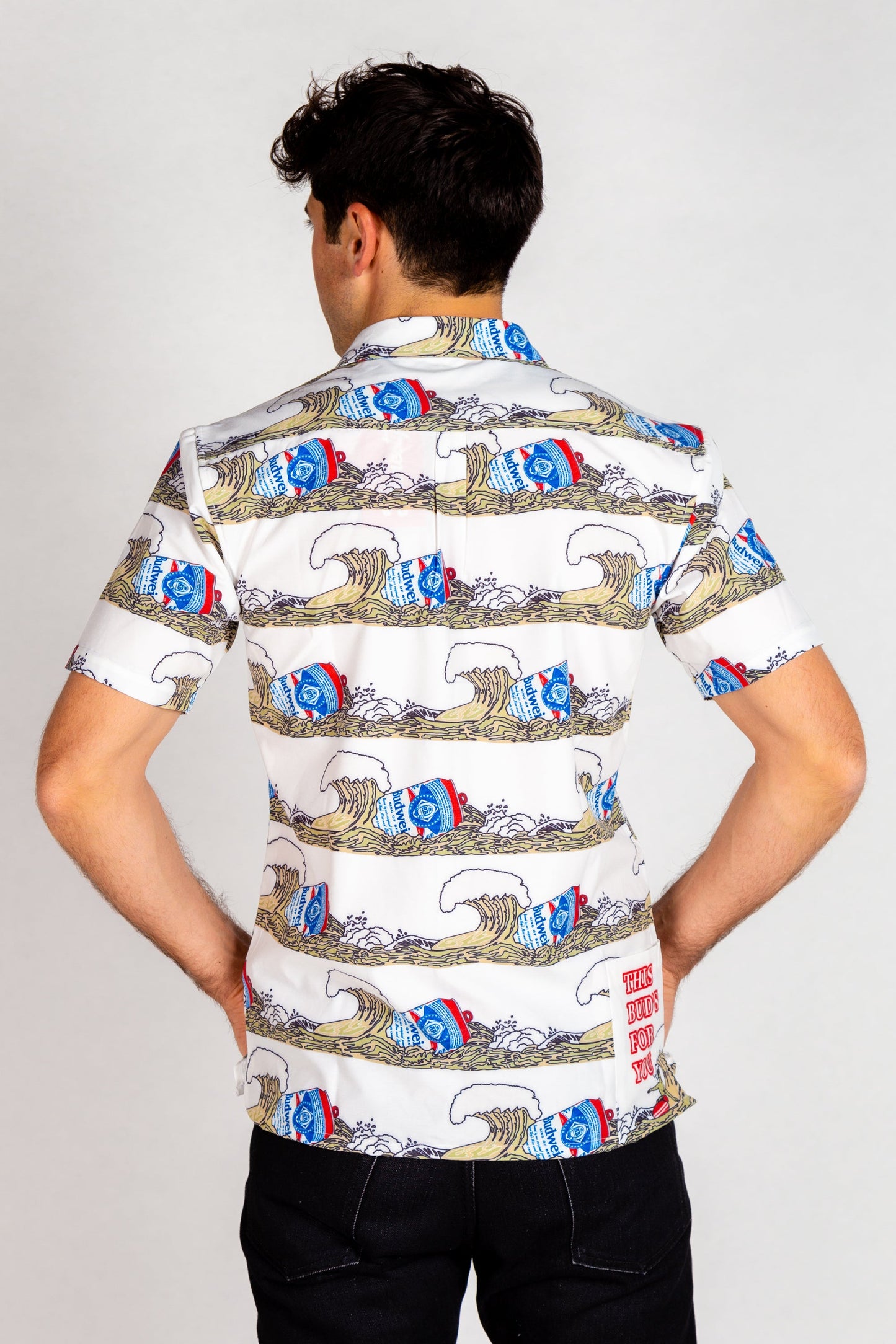  The Shaka Brew | Budweiser Surfer Hawaiian Shirt