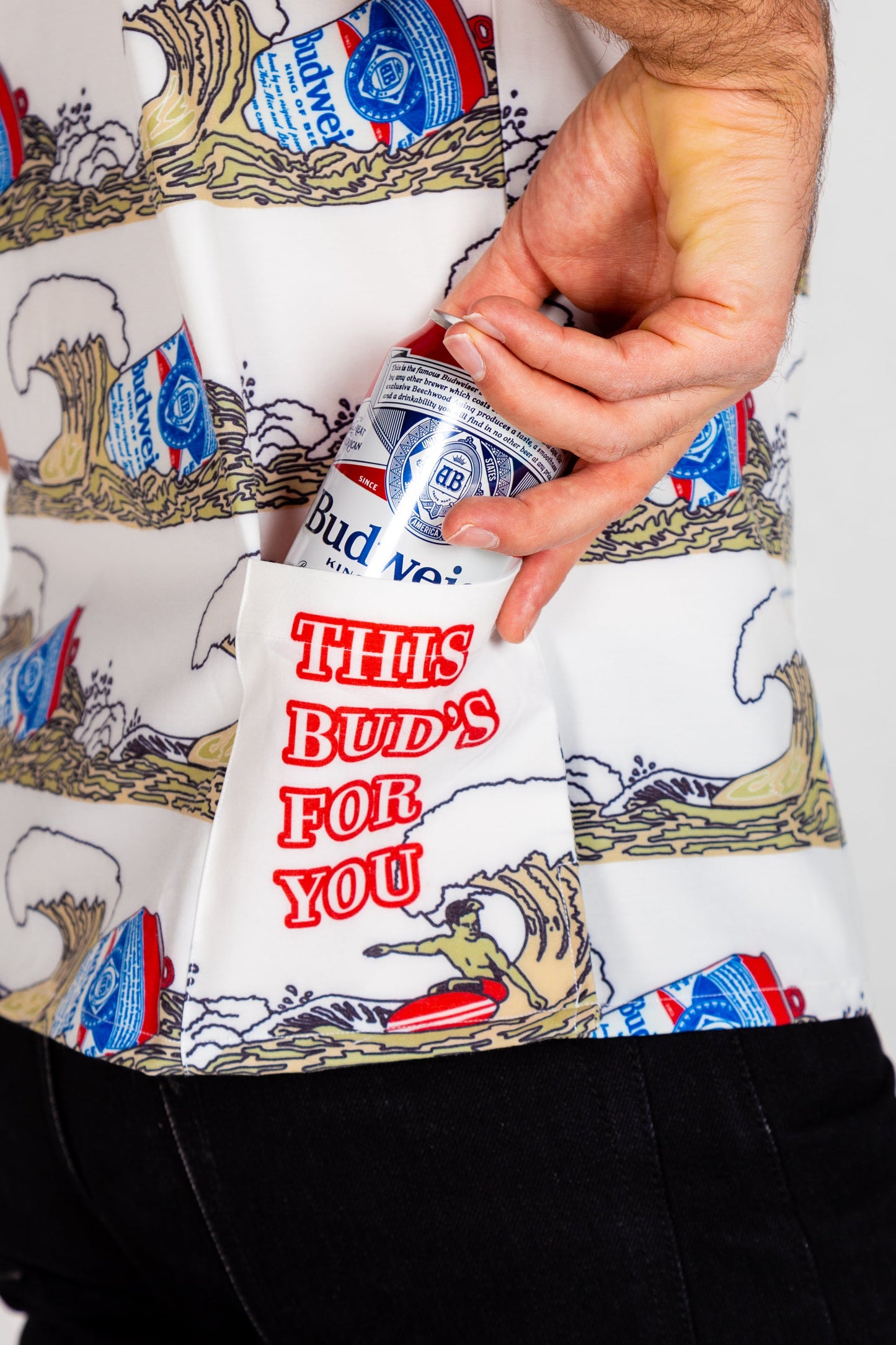  The Shaka Brew | Budweiser Surfer Hawaiian Shirt