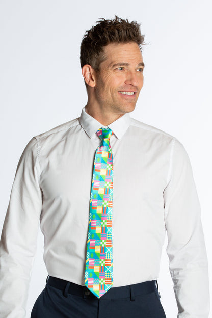  The Executive | Patchwork Flag Ultimate Pocket Tie