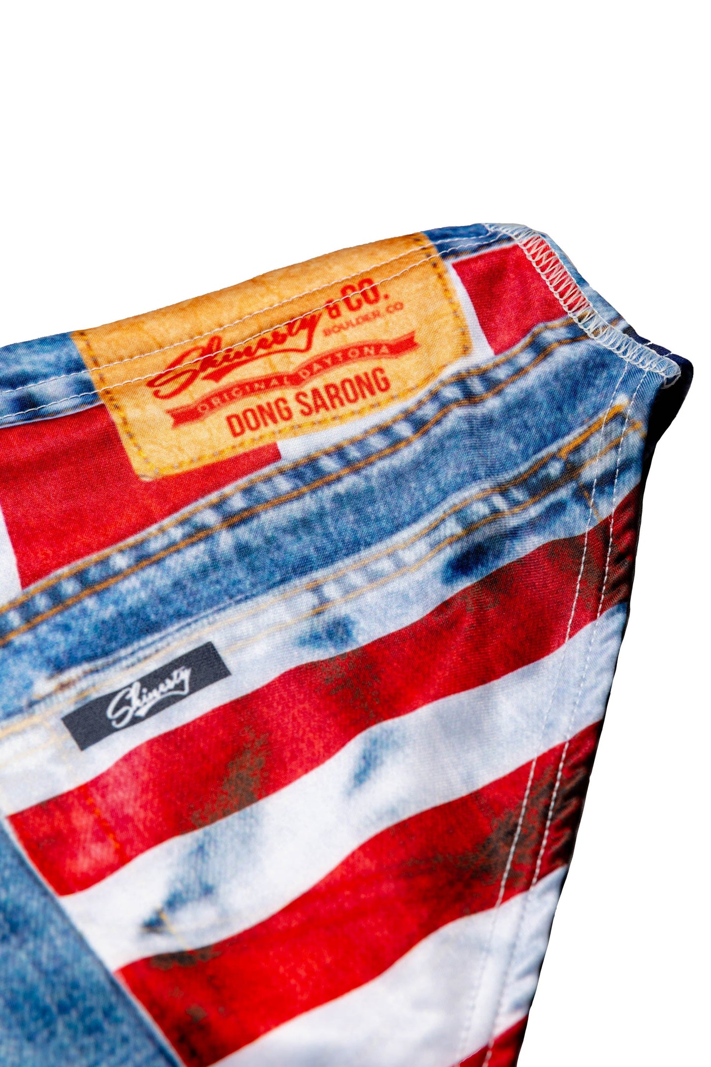 The Chattahoochee Daddy | Denim Print USA Swim Brief