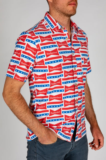  The Old Faithful Budweiser | Short Sleeve Button Down