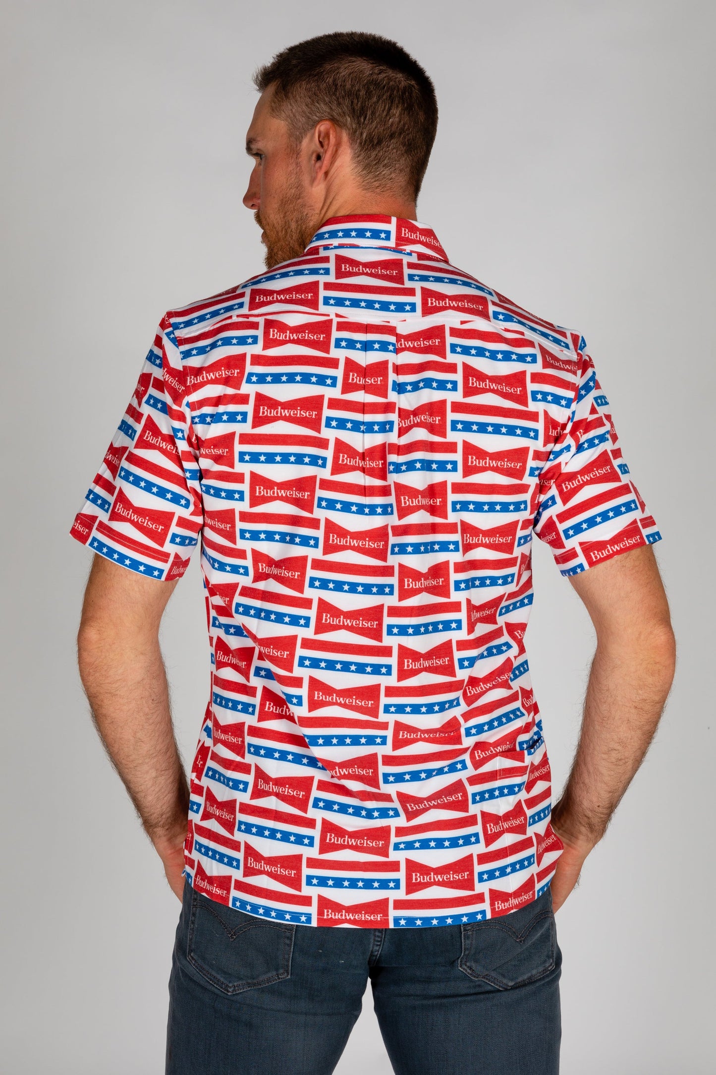  The Old Faithful Budweiser | Short Sleeve Button Down