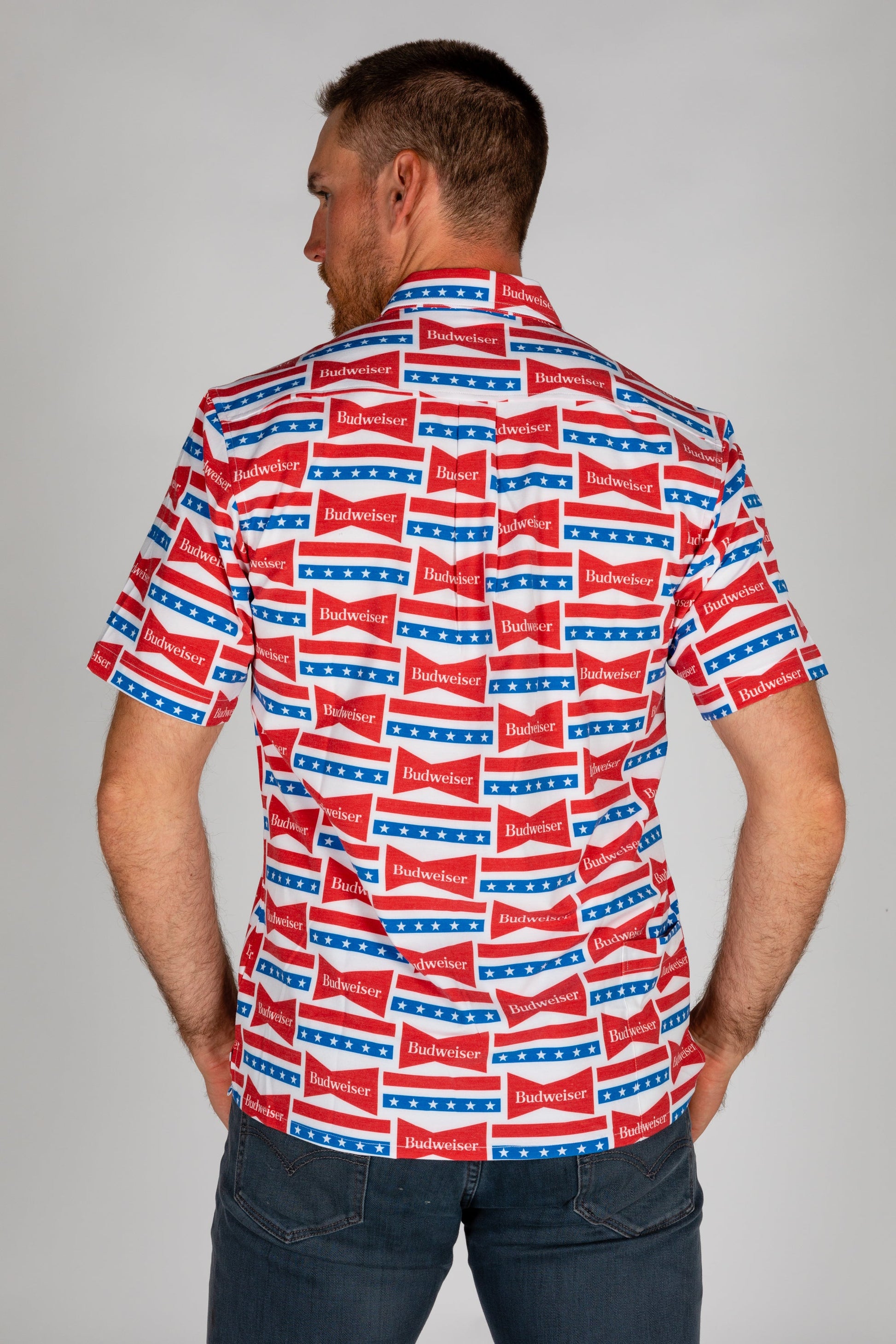  The Old Faithful Budweiser | Short Sleeve Button Down