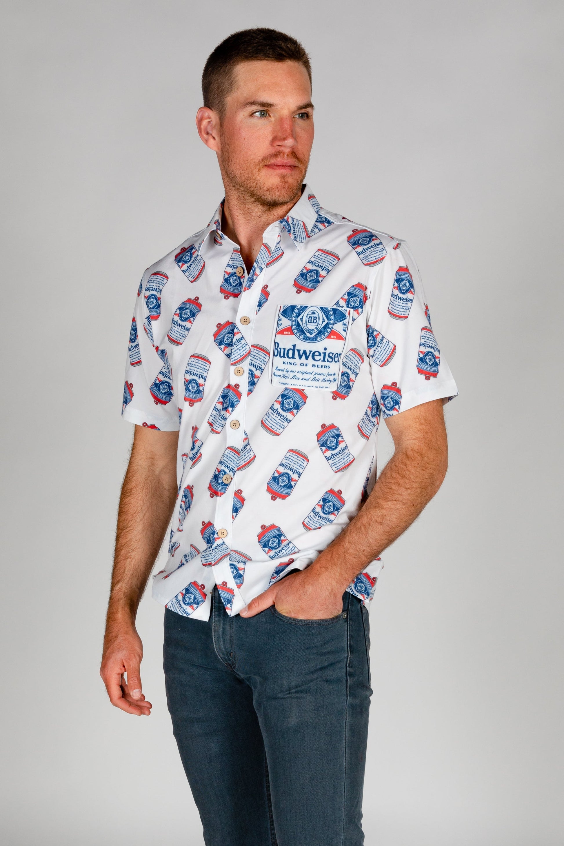 The Diesel | Budweiser Short Sleeve Hawaiian