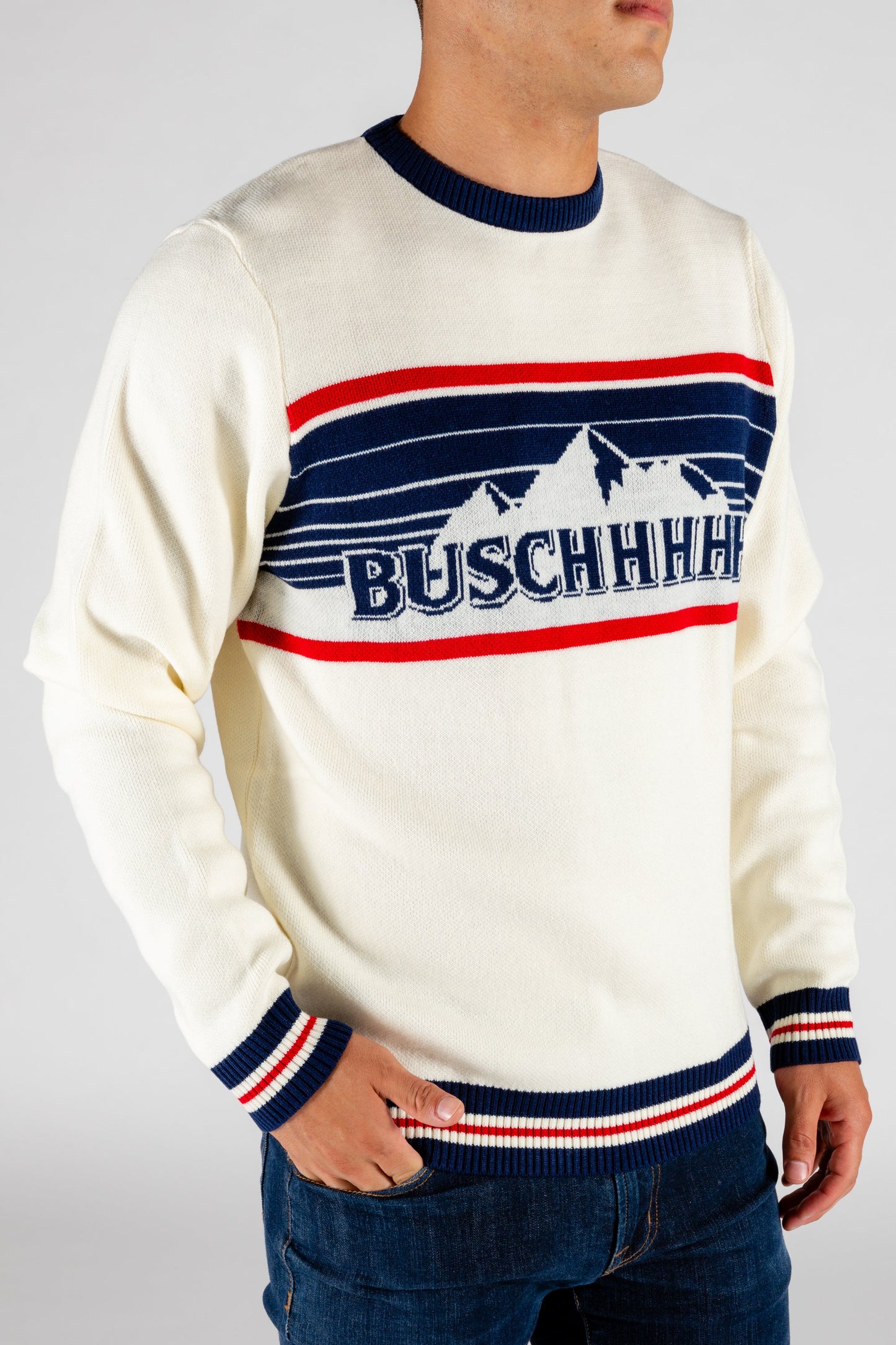  The Original Buschhhhh | Ugly Christmas Sweater