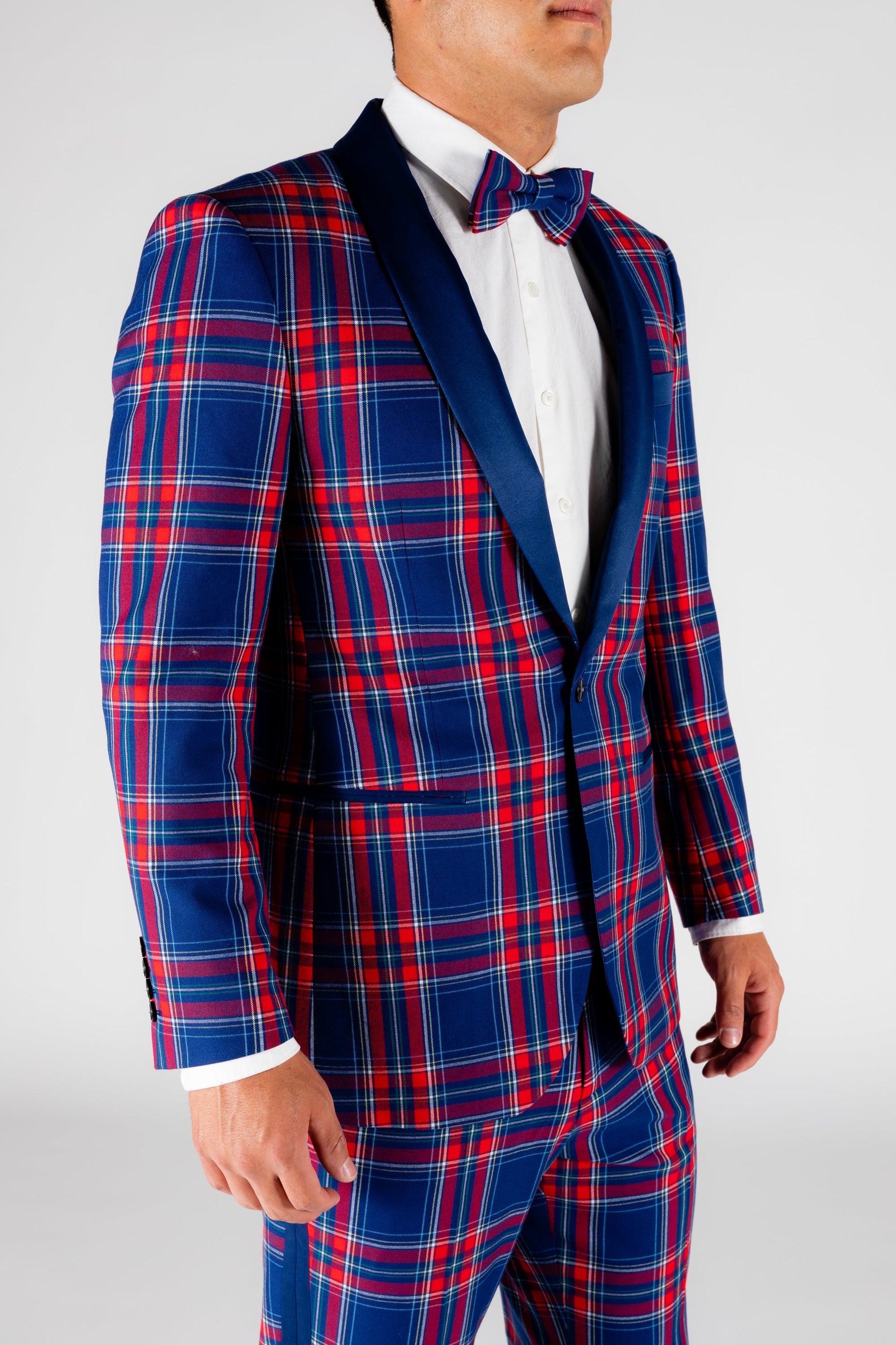  The Foyer Fornicator | Plaid Tuxedo With Stretch