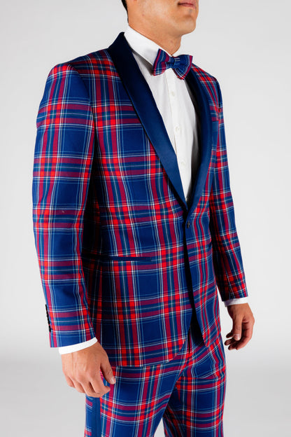  The Foyer Fornicator | Plaid Tuxedo With Stretch