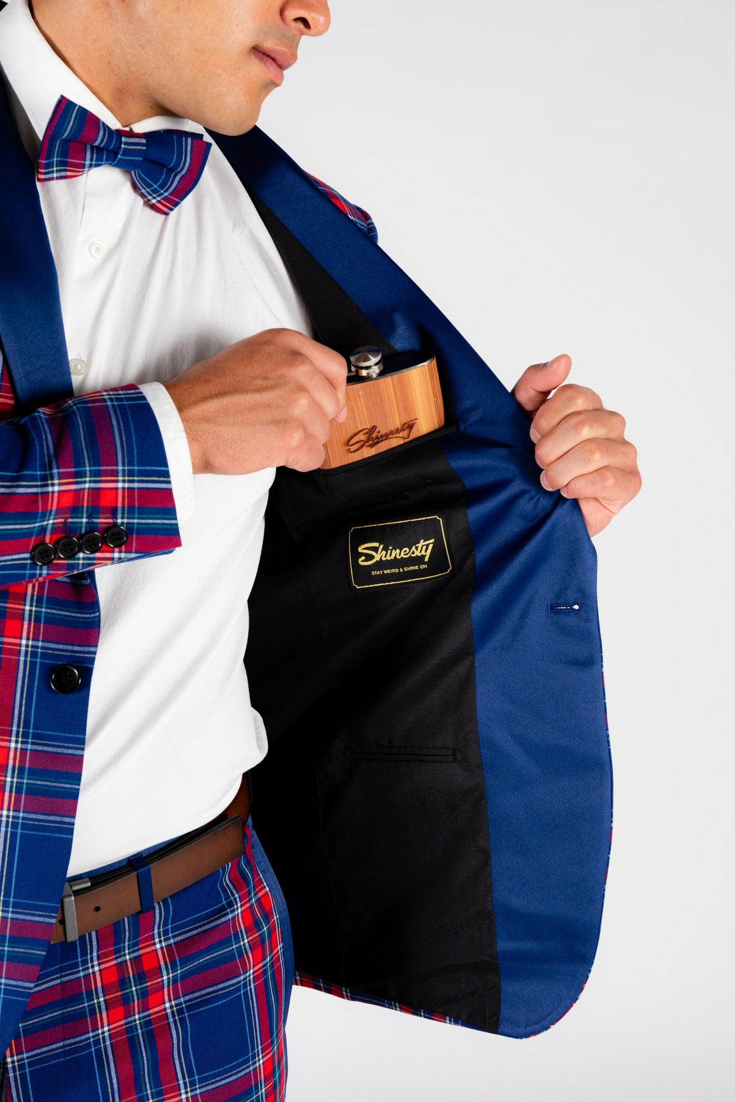  The Foyer Fornicator | Plaid Tuxedo With Stretch