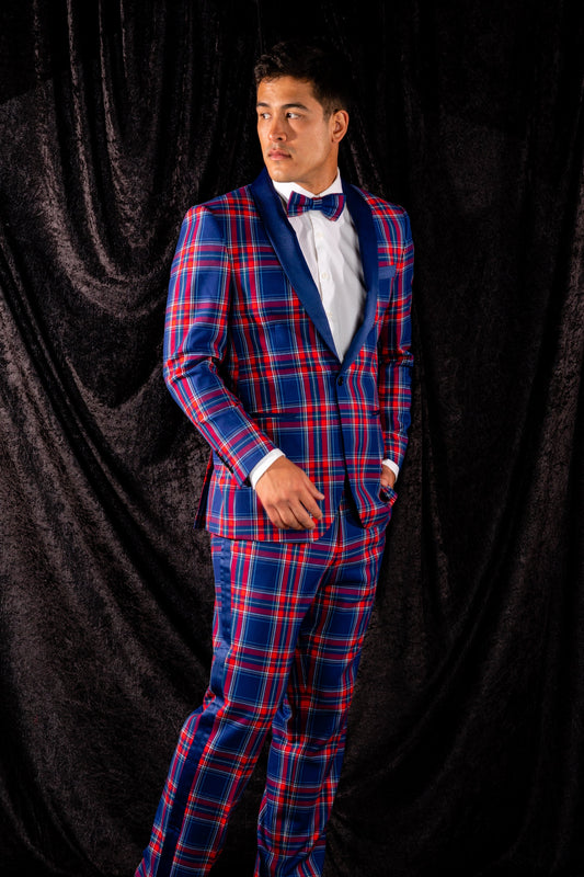  The Foyer Fornicator | Plaid Tuxedo With Stretch
