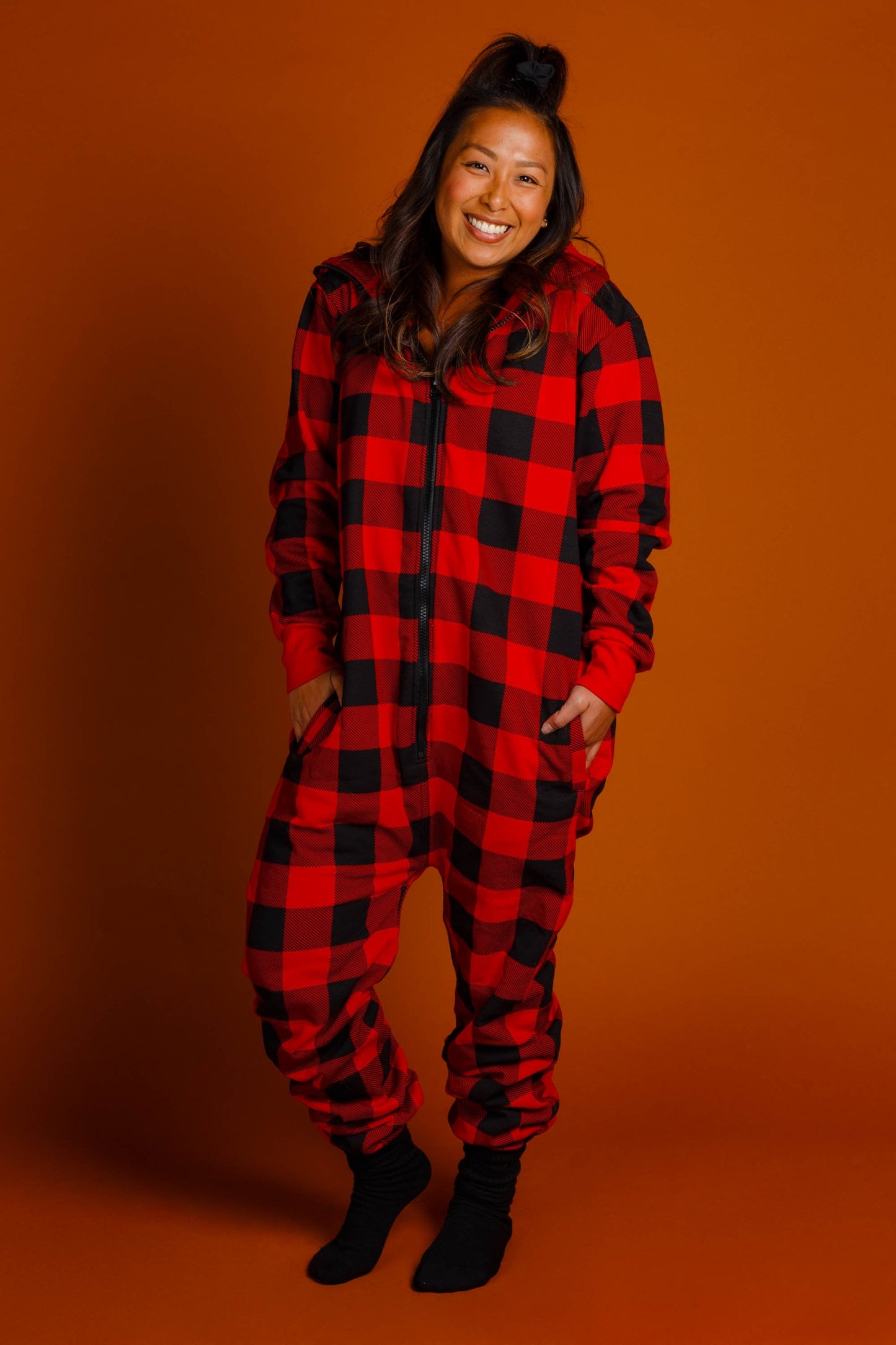 The Lumbersexual | Ladies Unisex Buffalo Check Adult Onesie