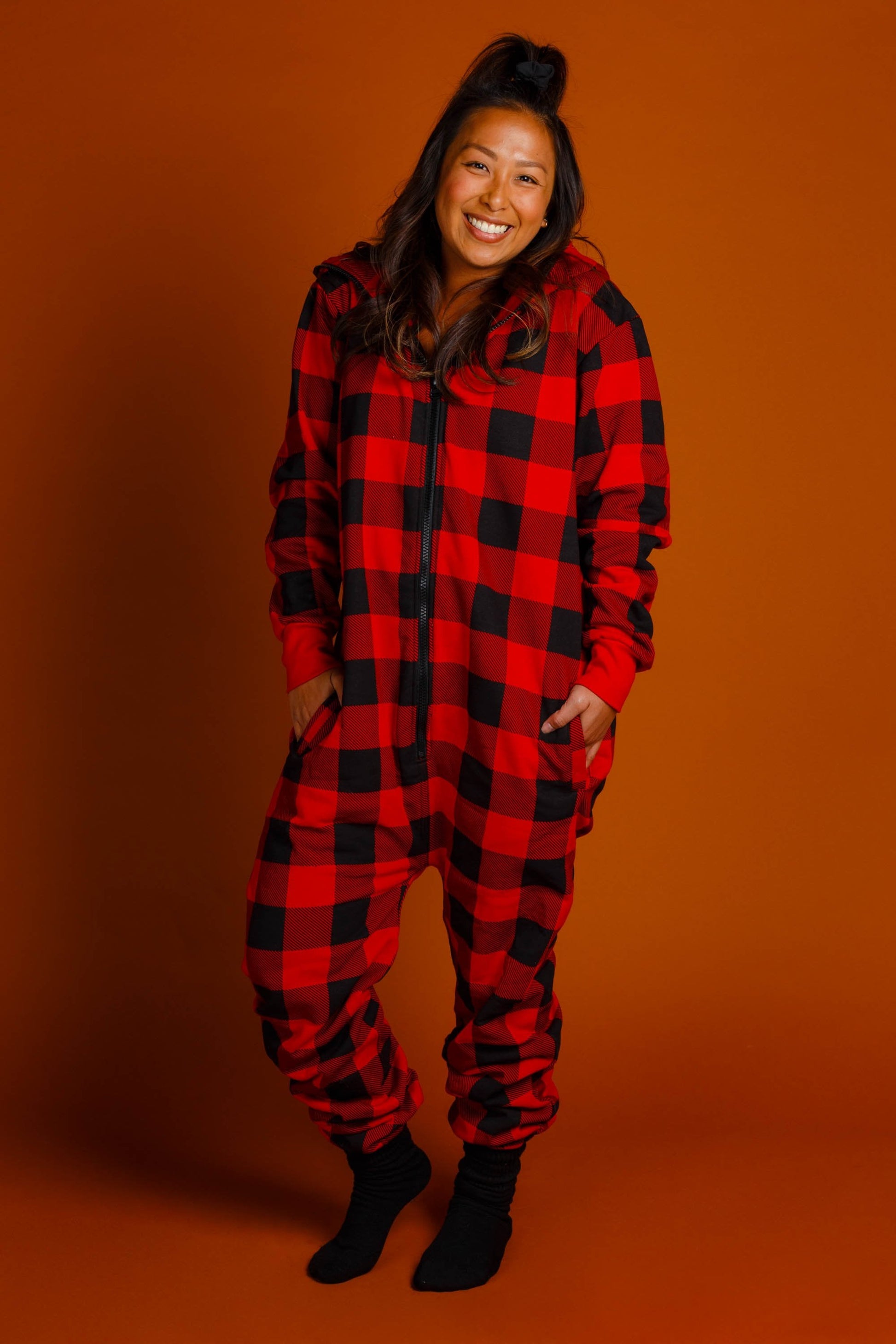  The Lumbersexual | Ladies Unisex Buffalo Check Adult Onesie