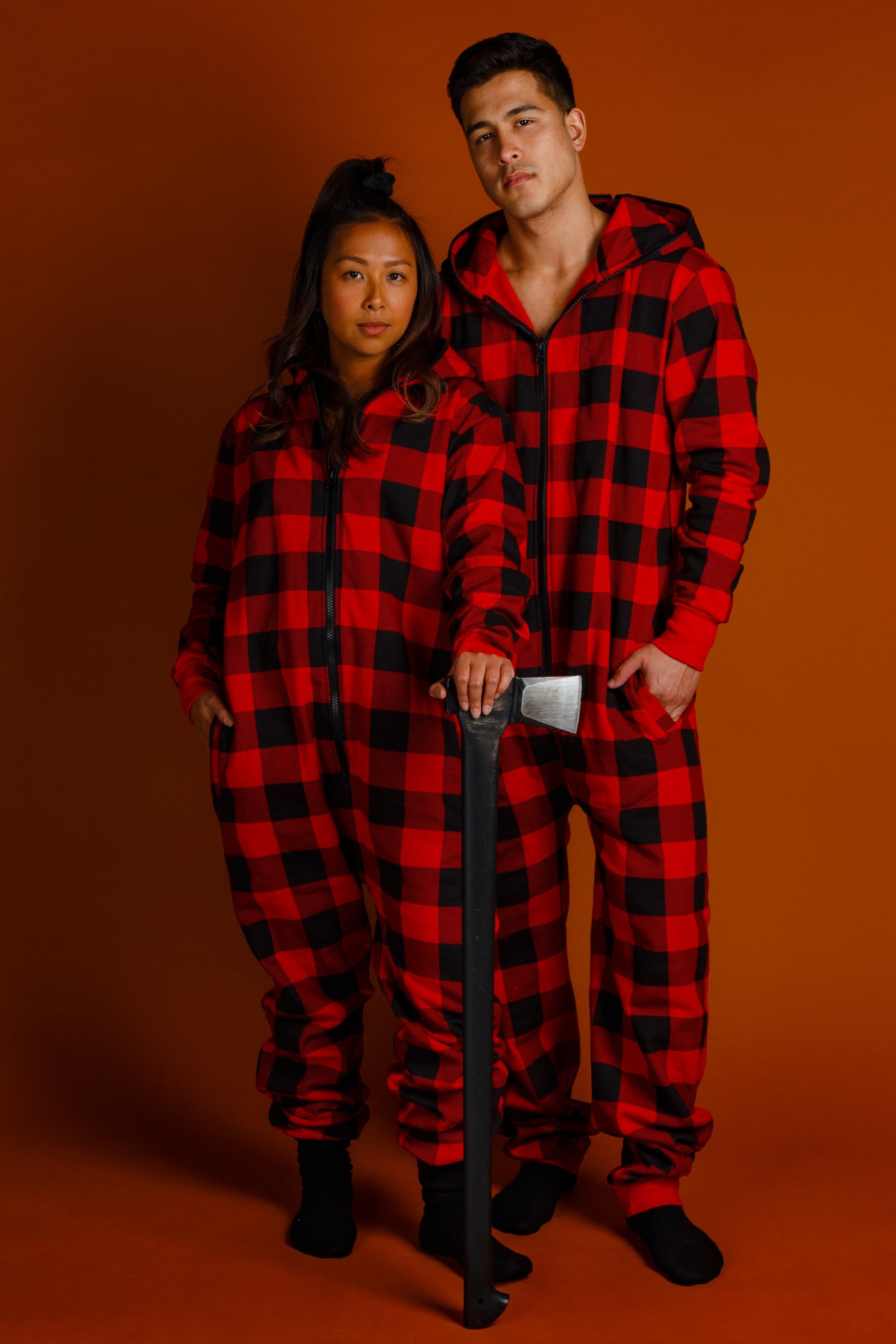  The Lumbersexual | Ladies Unisex Buffalo Check Adult Onesie