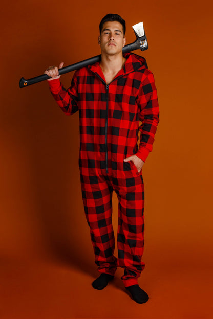  The Lumbersexual | Buffalo Check Adult Onesie
