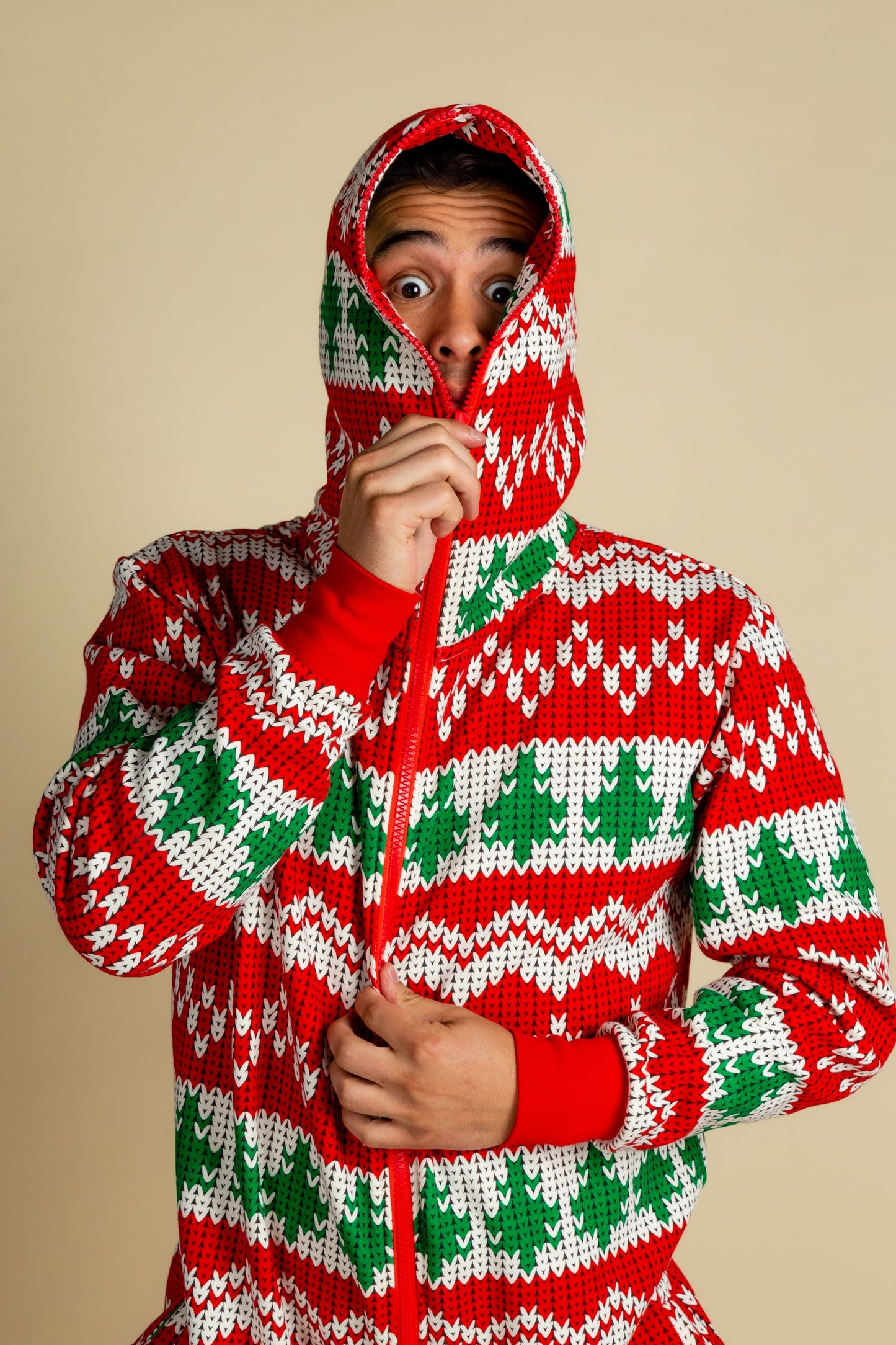  The Red Ryder | Knit Print Christmas Onesie