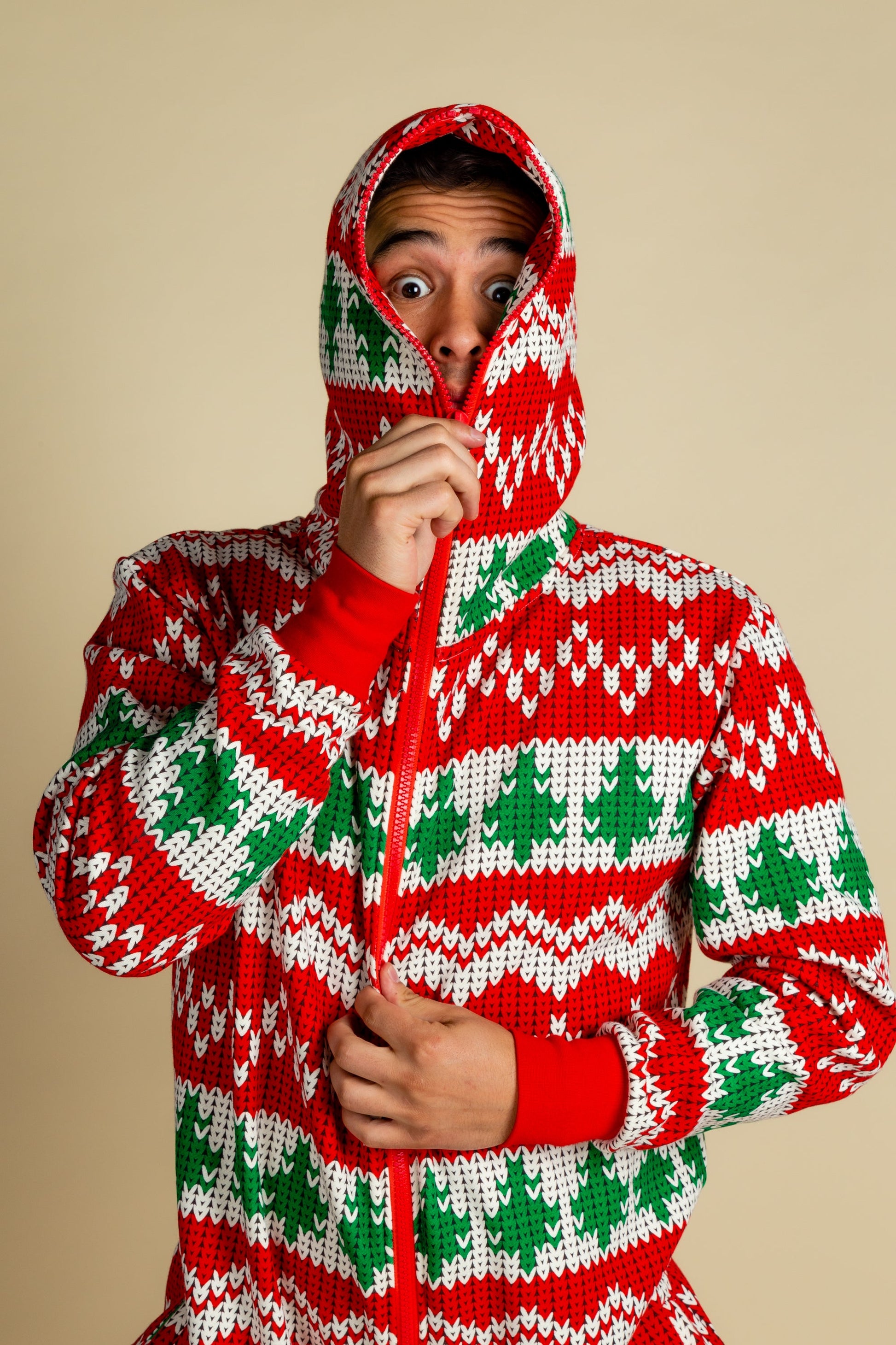  The Red Ryder | Knit Print Christmas Onesie
