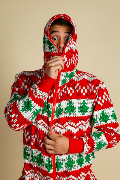  The Red Ryder | Knit Print Christmas Onesie