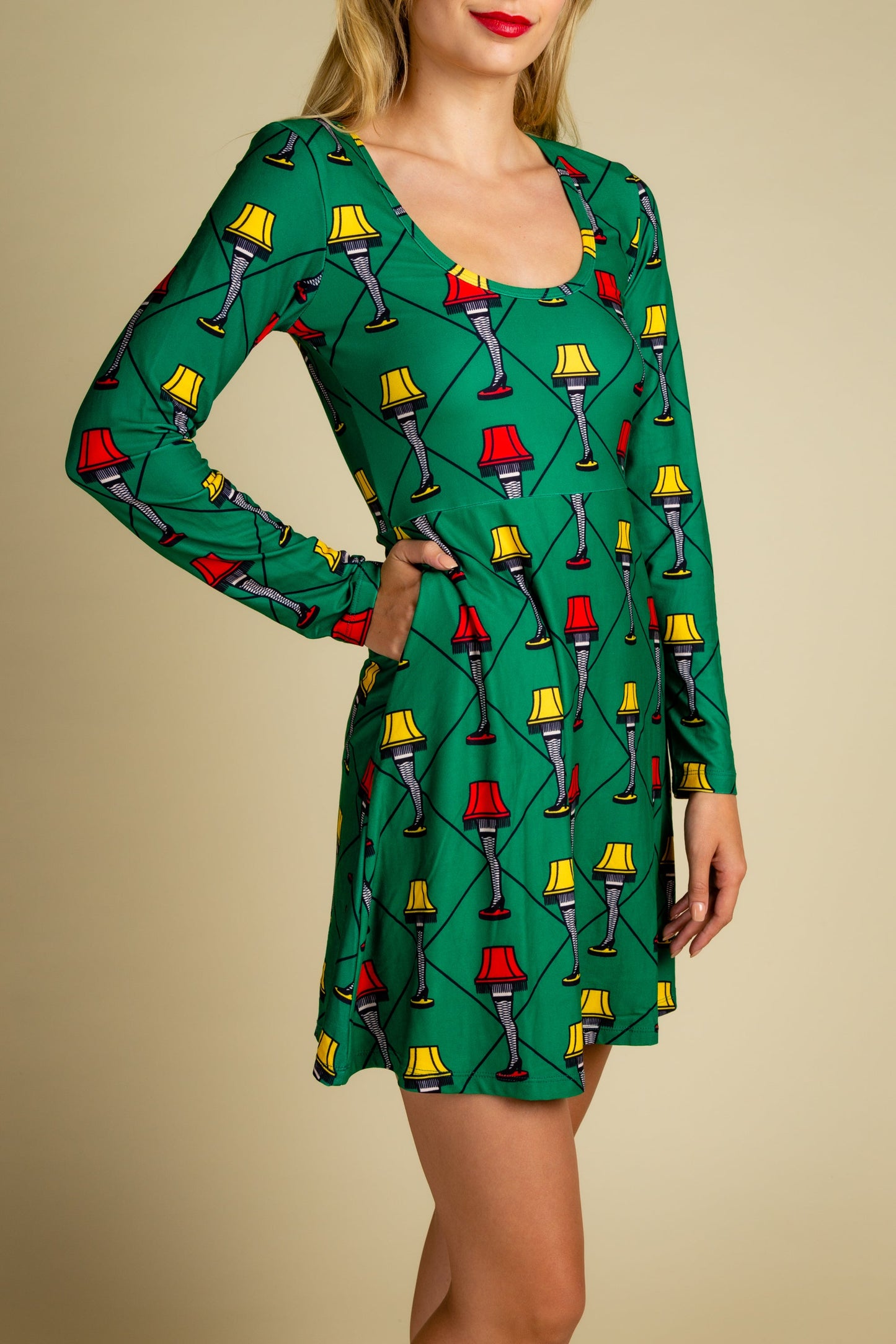  The Fragile | Leg Lamp Christmas Skater Dress