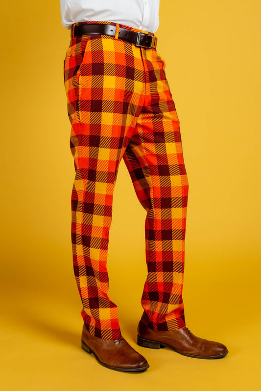  That 70s Pant | Thanksgiving Plaid Suit Pants