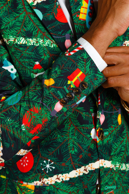  The Christmas Tree Camo | Mens Christmas Tree Print Suit