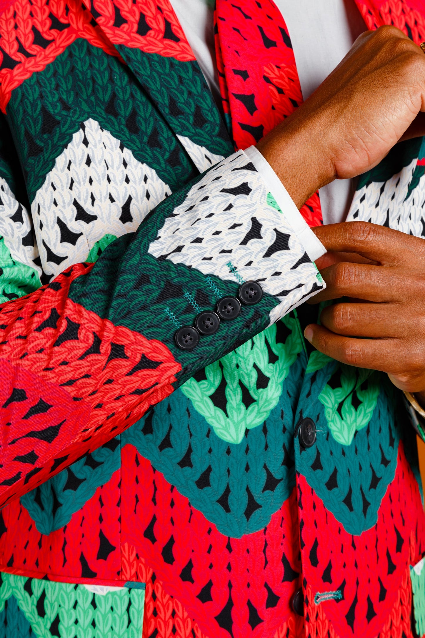  The Dapper Doily | Quilted Print Christmas Suit