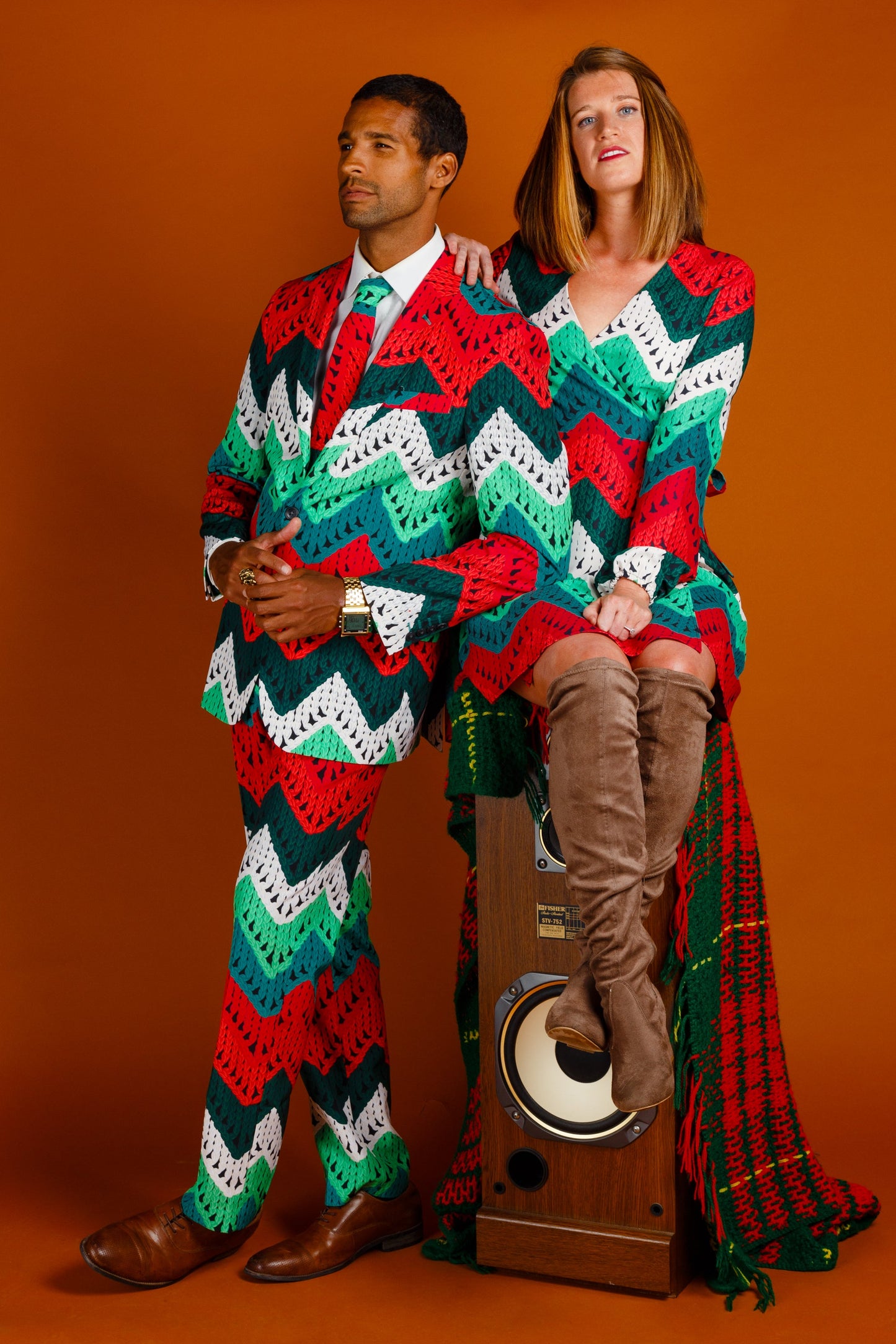  The Dapper Doily | Quilted Print Christmas Suit