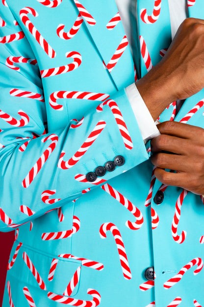  The Peppermint Pimp Canes | Candy Cane Print Christmas Suit