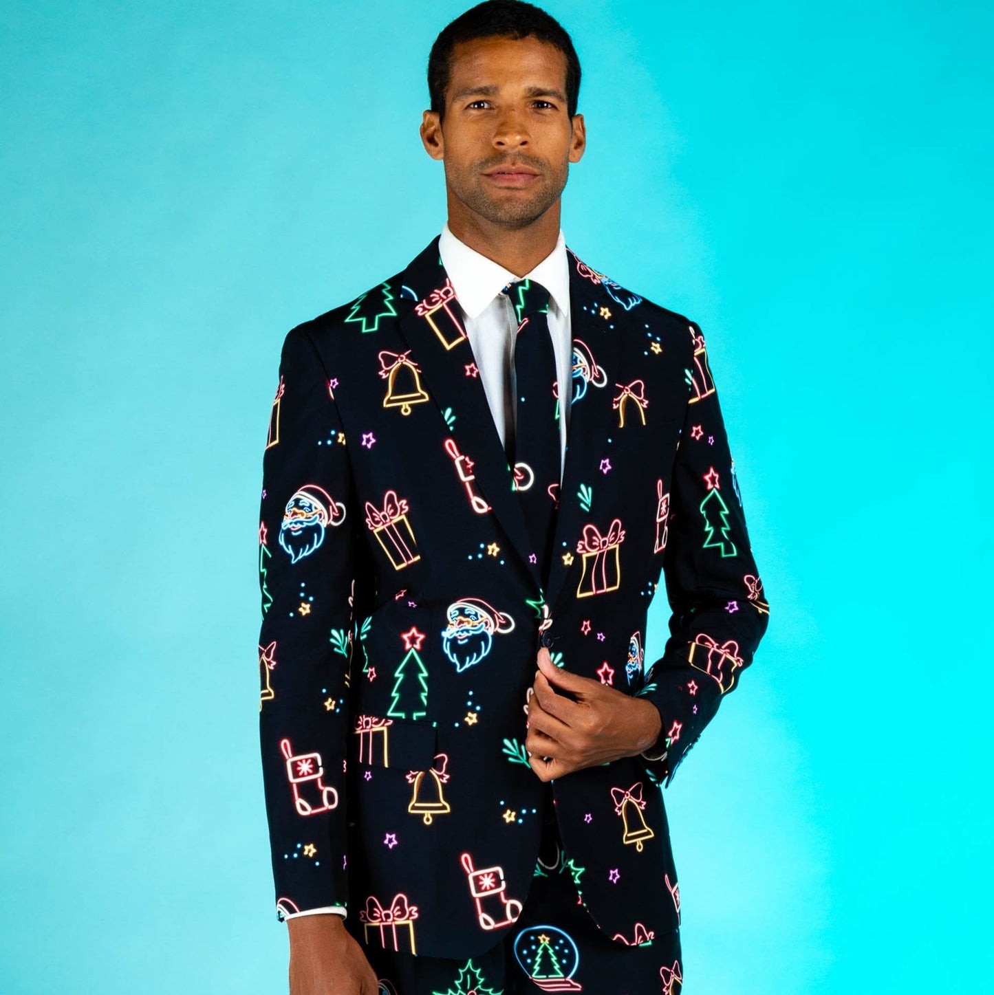  The Naughty Neon Noel | Neon Lights Christmas Suit