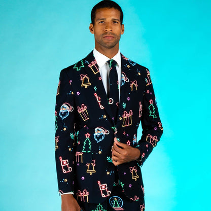  The Naughty Neon Noel | Neon Lights Christmas Suit
