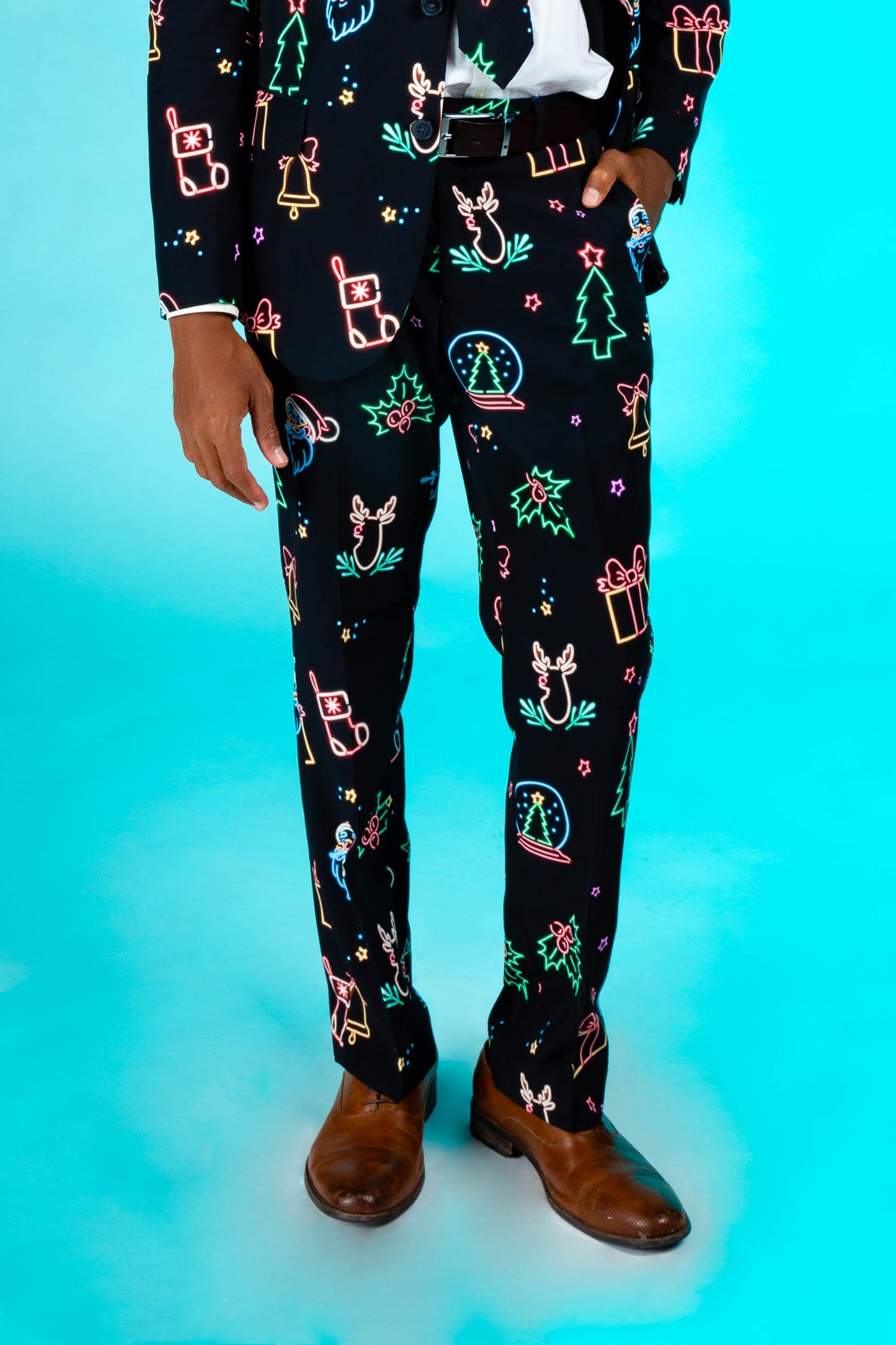  The Naughty Neon Noel | Neon Lights Christmas Pants