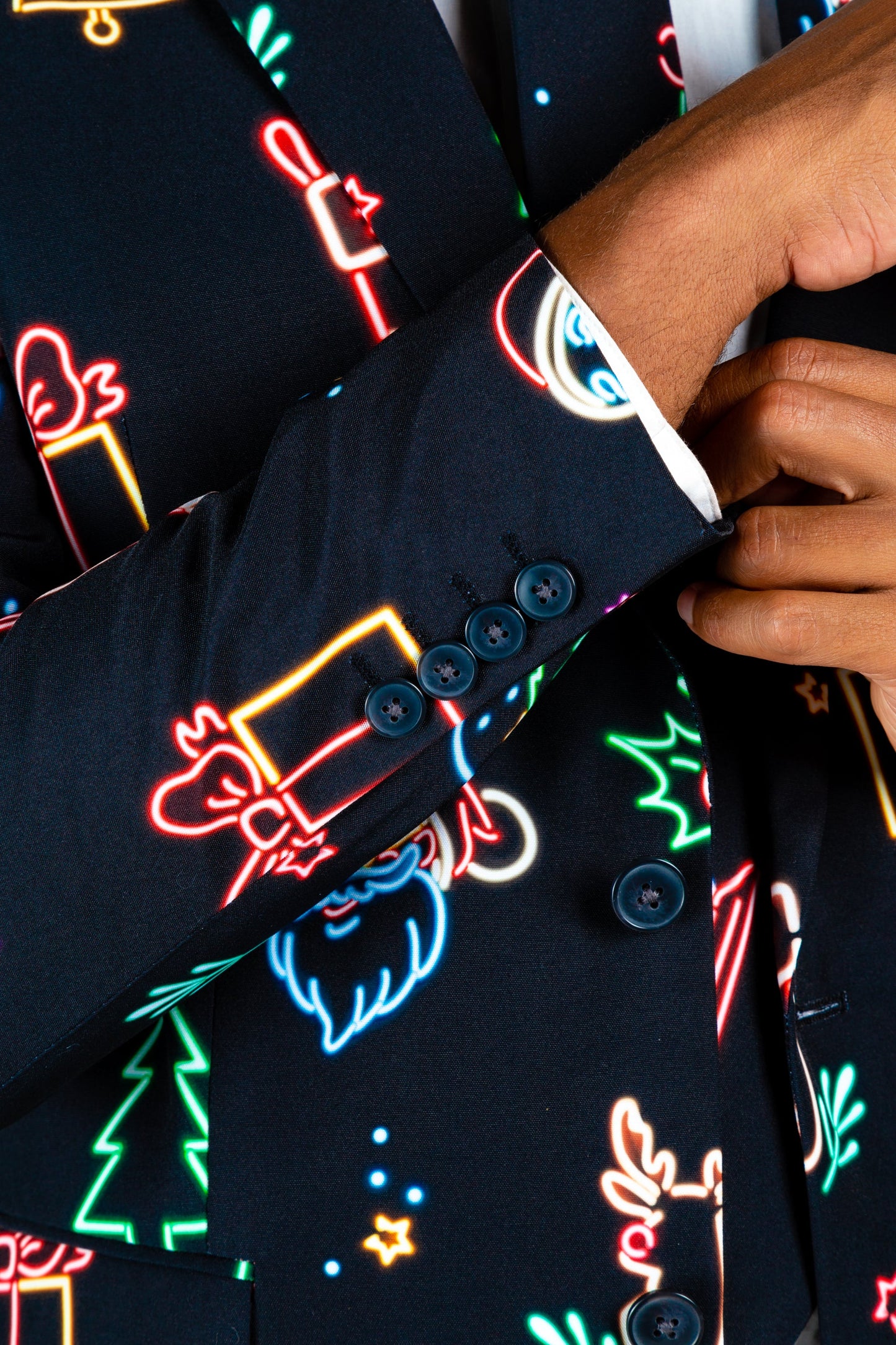  The Naughty Neon Noel | Neon Lights Christmas Suit