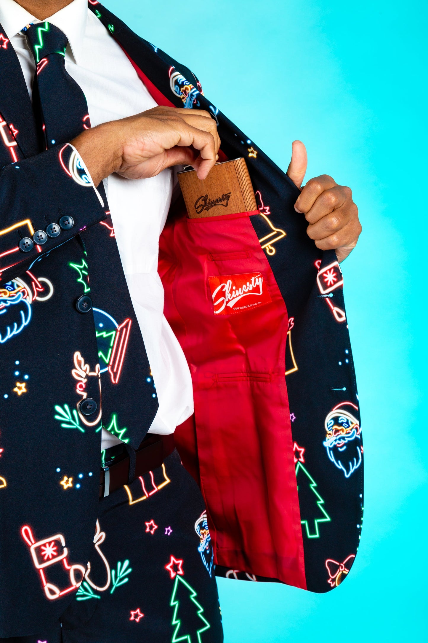  The Naughty Neon Noel | Neon Lights Christmas Suit