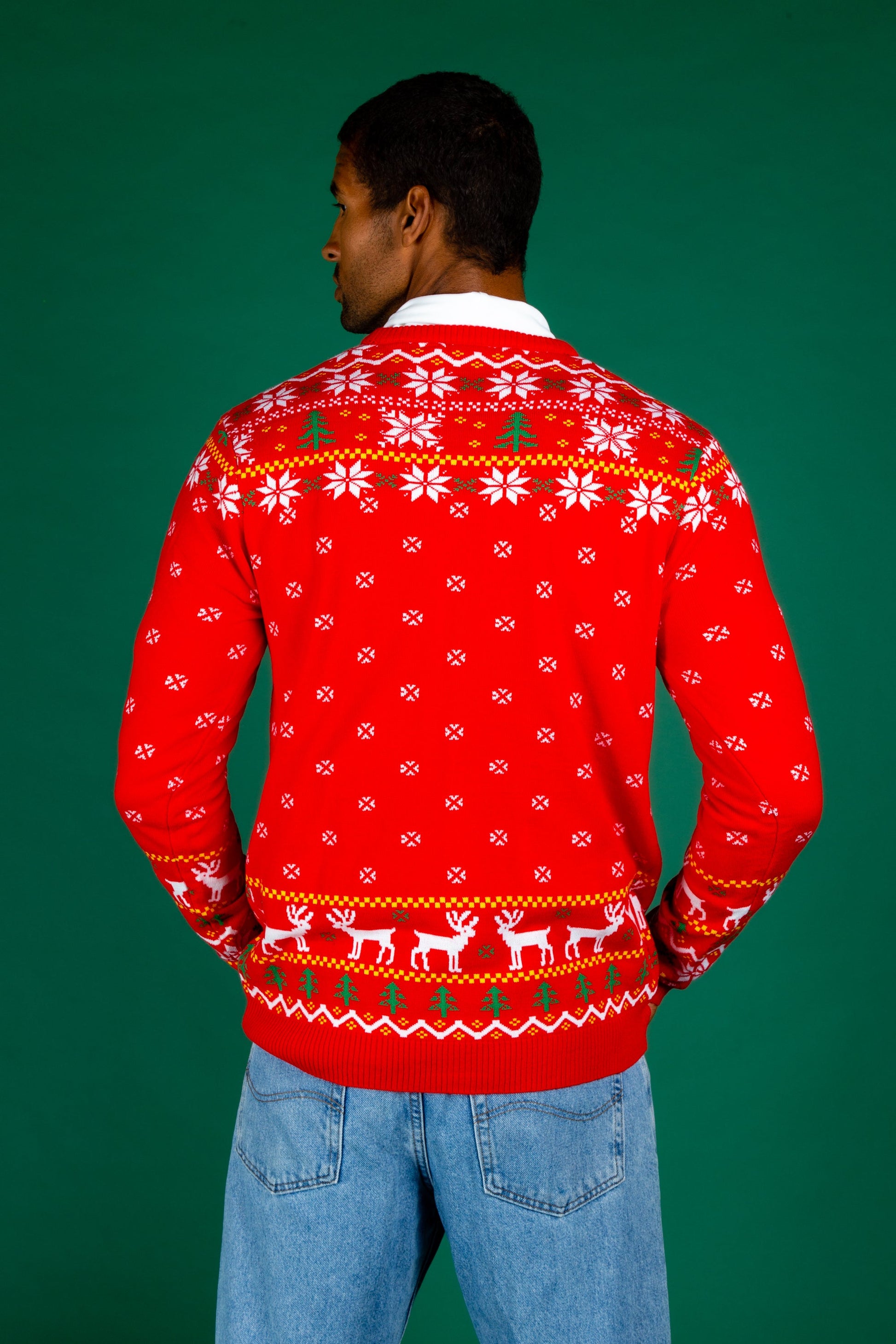  Santa Is Fake News | Men's Jesus Christ Xmas Sweater