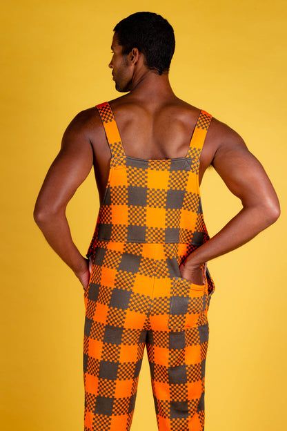  The Mother Truckers | Orange Hunting Check Pajamaralls®