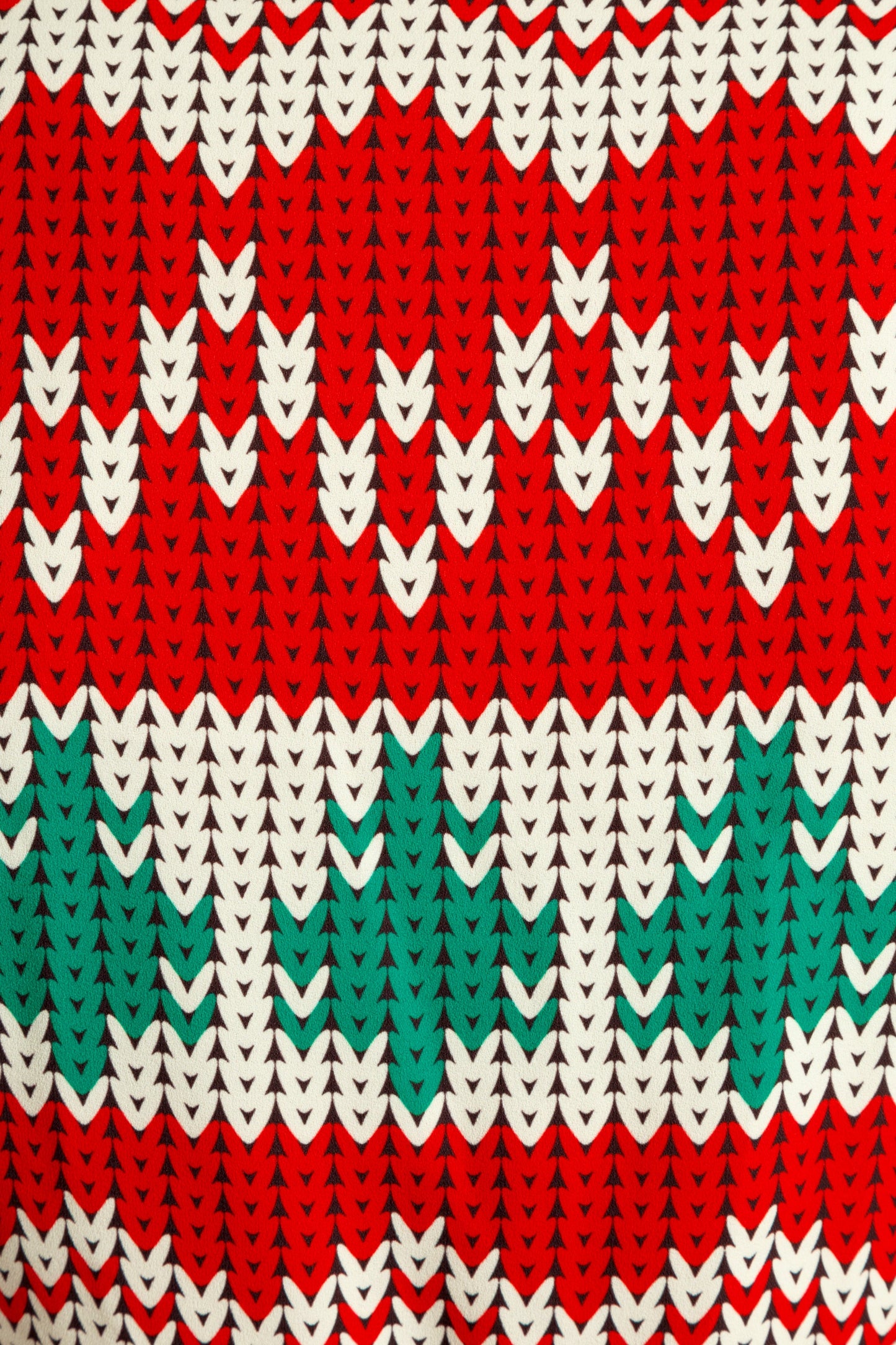  The Red Ryder | Knit Print Christmas Wrap Dress