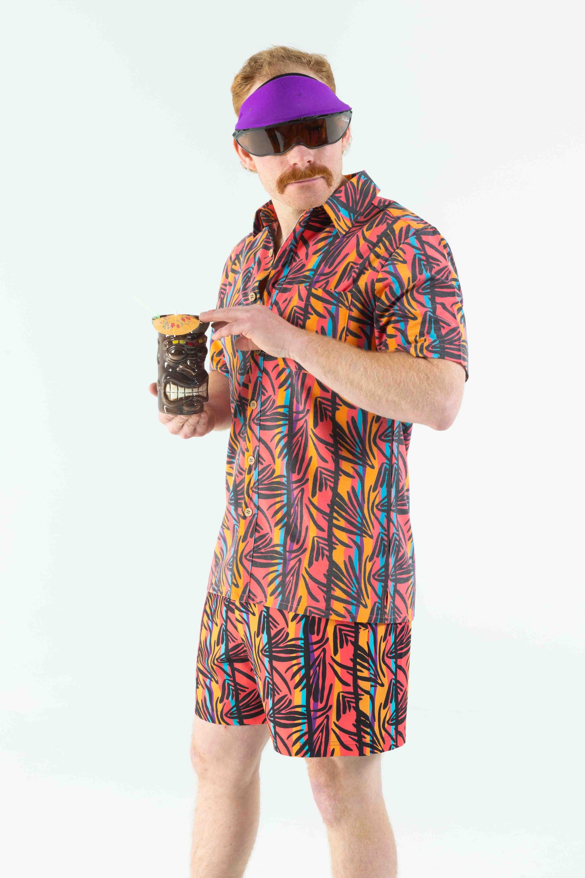  The Bay Breeze | Tropical Neon Hawaiian Shirt