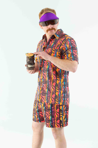  The Bay Breeze | Tropical Neon Hawaiian Shirt