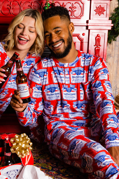  The Malt And Hops | Mens Budweiser Pajama Top